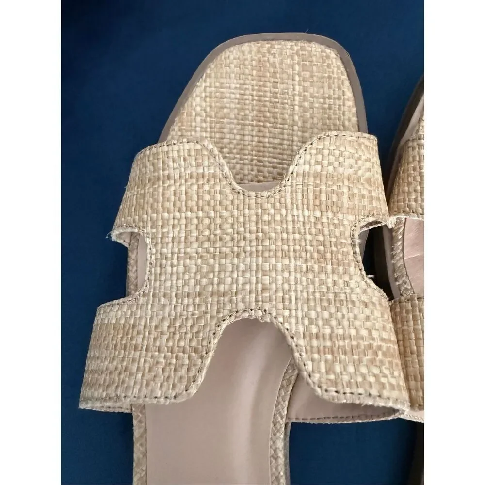 A New Day Nina Tweed Flat Slide Sandals